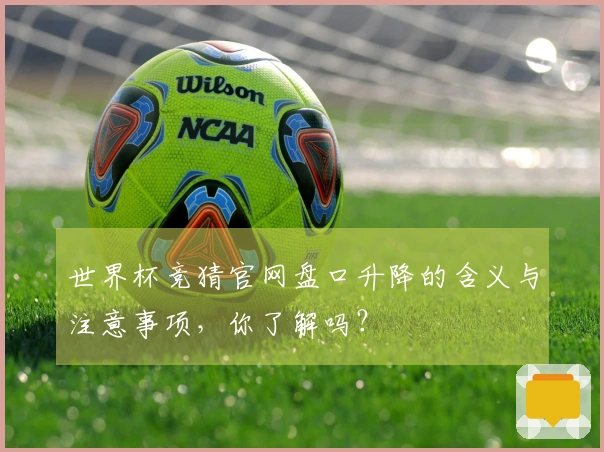 世界杯竞猜官网盘口升降的含义与注意事项，你了解吗？
